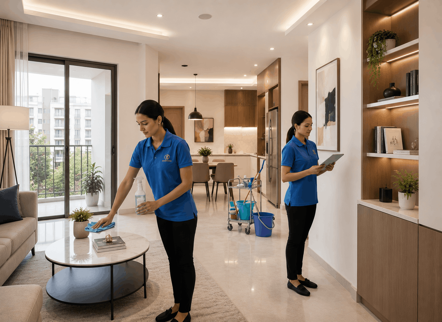 Apartment Cleaning in Dubai by HAJ Prime female staff