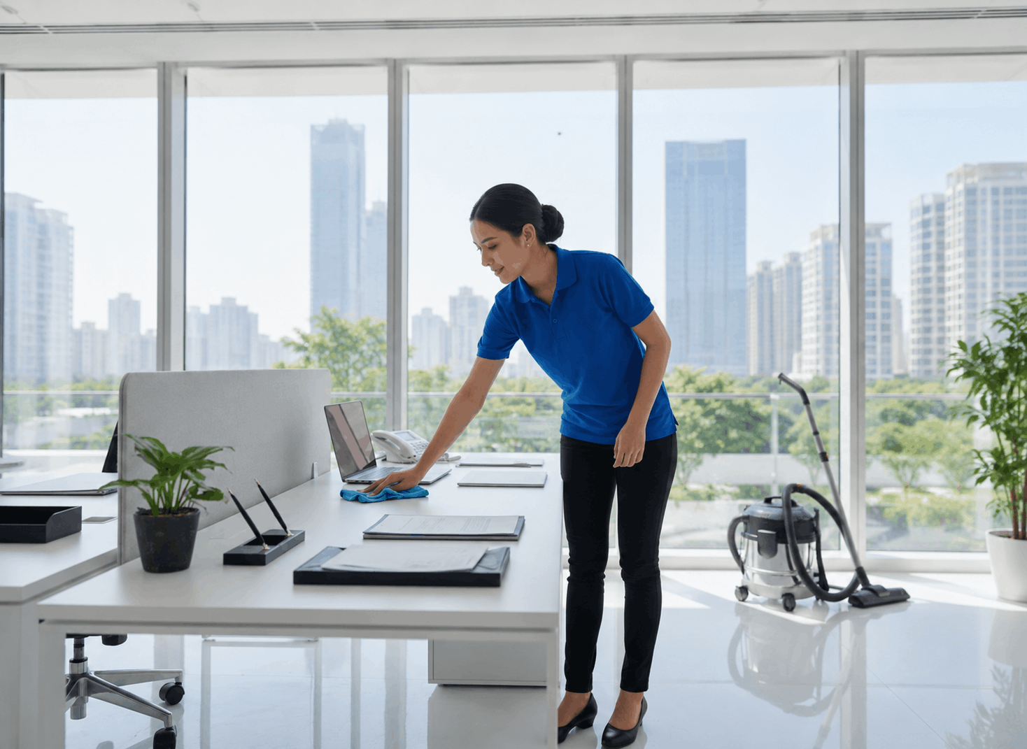 Office Cleaning in Dubai by HAJ Prime female staff